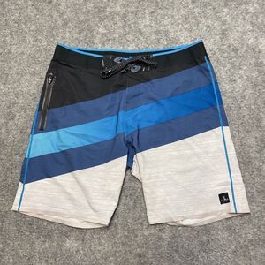 Ripcurl Mirage‎ Surf Grip Board Shorts Men's Size 36 Blue Black Shorts
